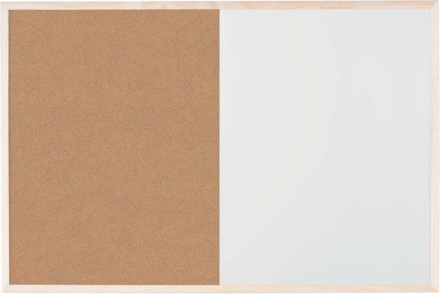 Kombinationstafel Kork & Whiteboard 90x60 cm - 29% Rabatt