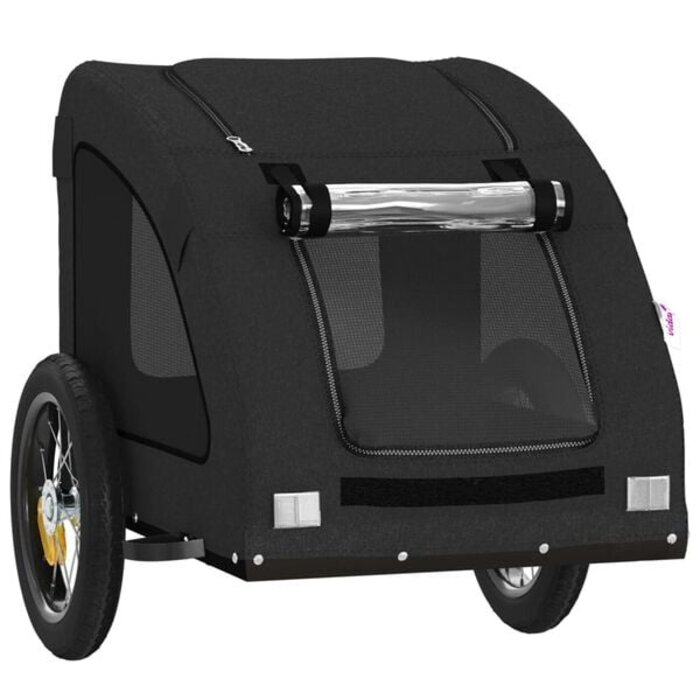 Vidaxl Hunde-Fahrradanhänger, Oxford-Gewebe, Schwarz - 34% Rabatt