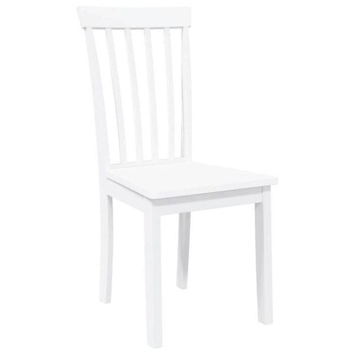 Vidaxl 2er-Set Esszimmerstühle aus Kautschukholz, Weiß - 35% Rabatt