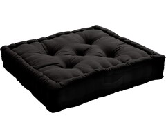 Bodenkissen Schwarz 50x50x10 cm - 26% Rabatt