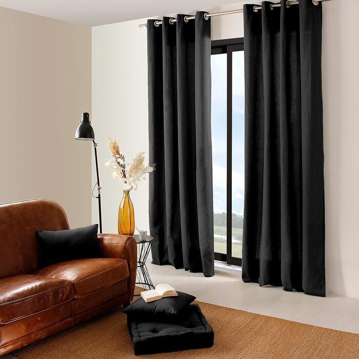 Bodenkissen Schwarz 50x50x10 cm - 26% Rabatt
