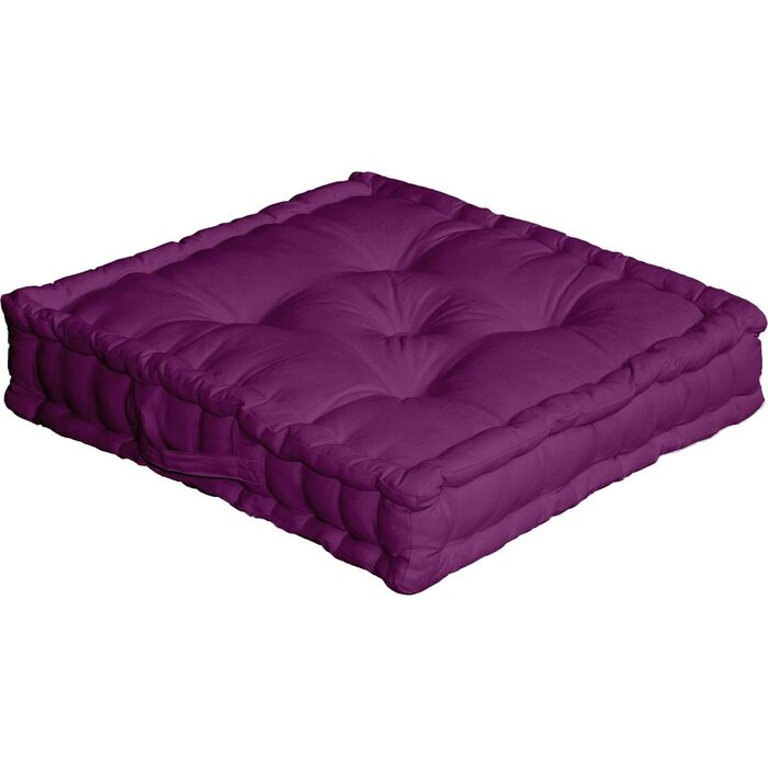 Bodenkissen Schwarz 50x50x10 cm - 26% Rabatt