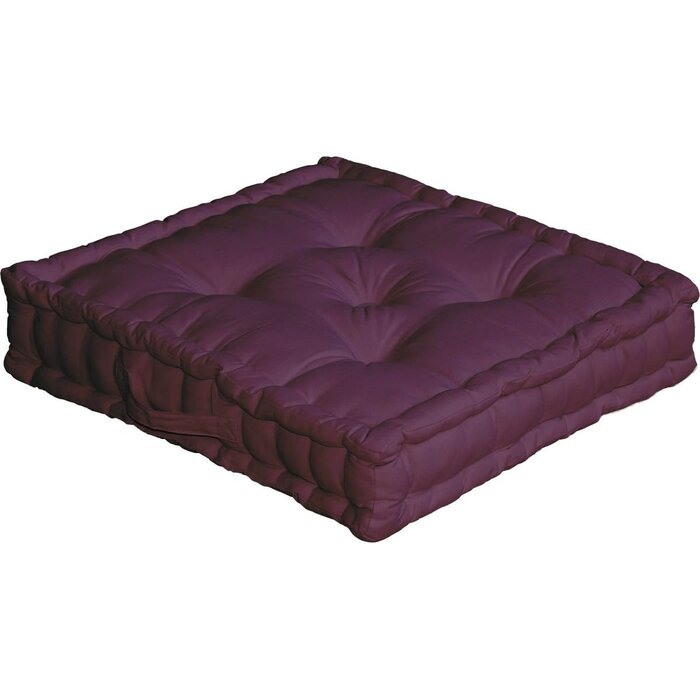 Bodenkissen Schwarz 50x50x10 cm - 26% Rabatt