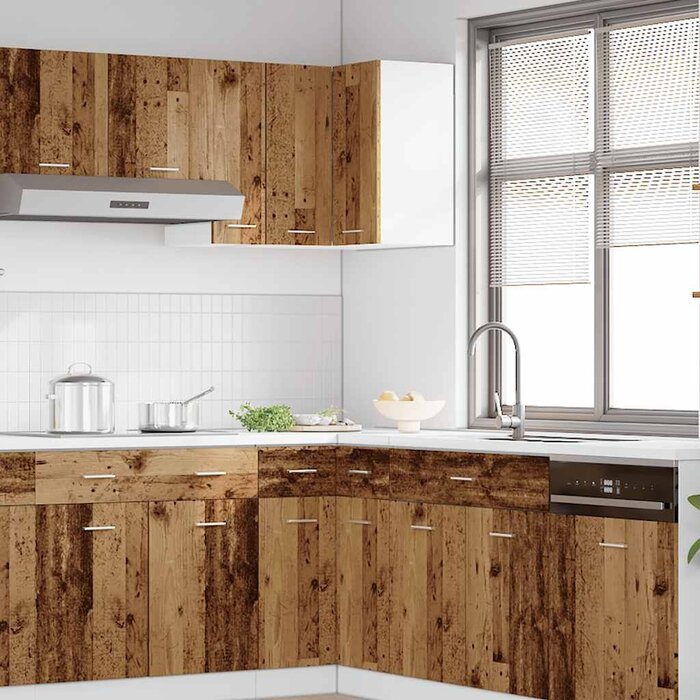 Vidaxl Eck-Hängeschrank Lyon Altholz-Optik 57x57x60 cm - 34% Rabatt