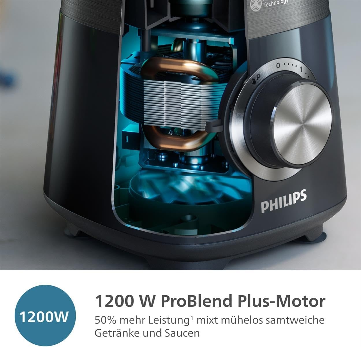 Philips Standmixer 1200W mit ProBlend Plus - Schwarz - 34% Rabatt