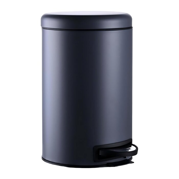 Stahl-Tretmülleimer 12 Liter, Grau - Softclose - 31% Rabatt