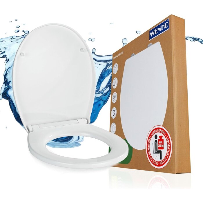 WC-Sitz Ostuni Oval Softclose Weiß - 300 kg Tragkraft - 31% Rabatt