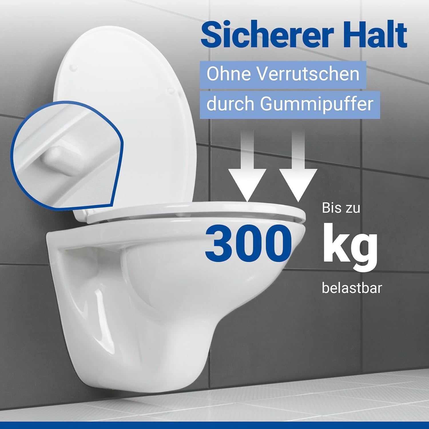 WC-Sitz Ostuni Oval Softclose Weiß - 300 kg Tragkraft - 31% Rabatt