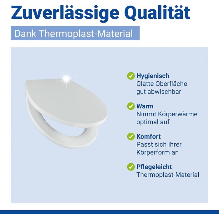 WC-Sitz Ostuni Oval Softclose Weiß - 300 kg Tragkraft - 31% Rabatt