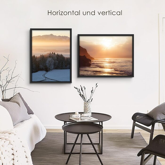 3er-Set Bilderrahmen 30x40 cm Schwarz - 27% Rabatt