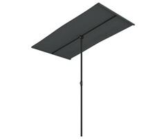 Vidaxl Sonnenschirm mit Aluminiummast 180x110 cm Anthrazit - 32% Rabatt