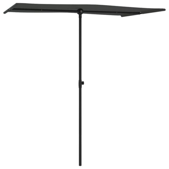 Vidaxl Sonnenschirm mit Aluminiummast 180x110 cm Anthrazit - 32% Rabatt