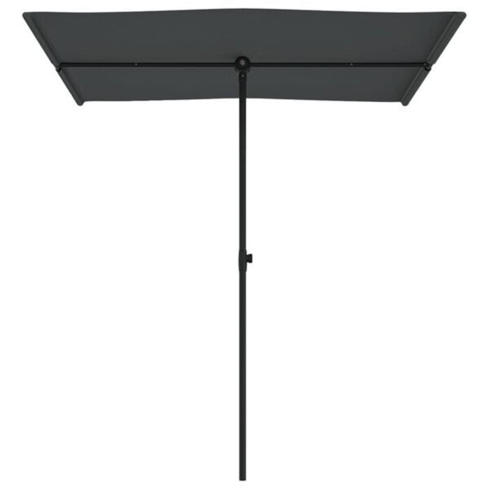 Vidaxl Sonnenschirm mit Aluminiummast 180x110 cm Anthrazit - 32% Rabatt