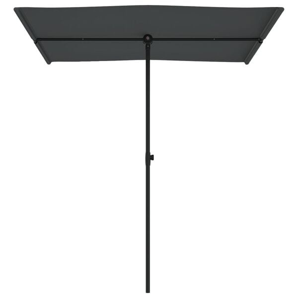 Vidaxl Sonnenschirm mit Aluminiummast 180x110 cm Anthrazit - 32% Rabatt