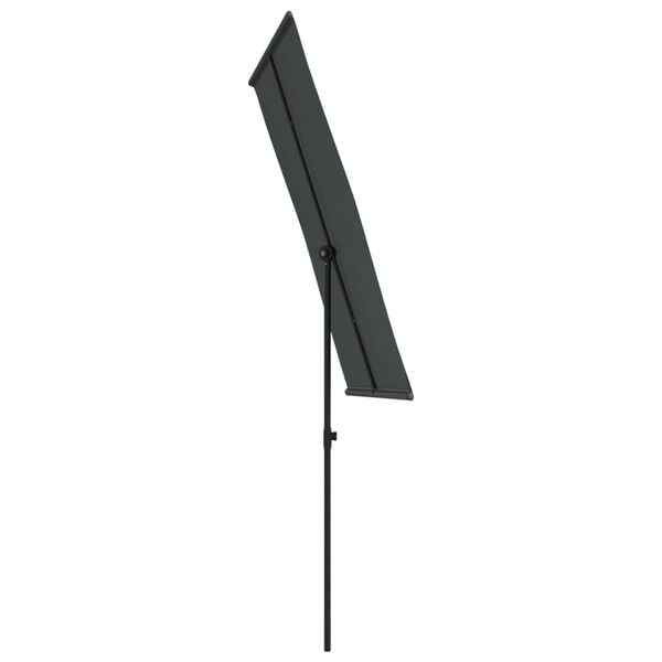 Vidaxl Sonnenschirm mit Aluminiummast 180x110 cm Anthrazit - 32% Rabatt