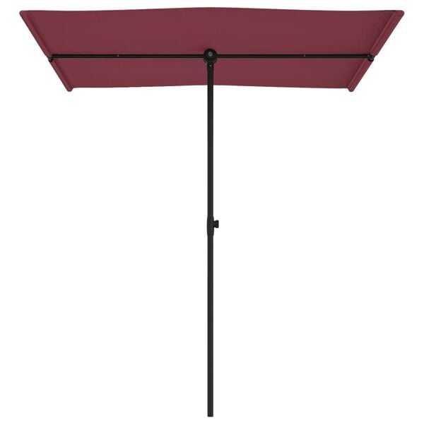 Vidaxl Sonnenschirm 180x110 cm Bordeauxrot - 32% Rabatt