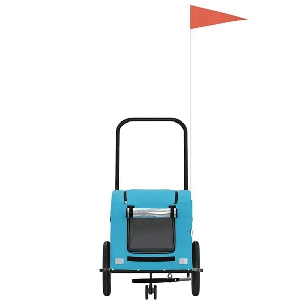 Vidaxl Hundefahrradanhänger, Blau - 125x52x53cm - 34% Rabatt - Ausgepackt