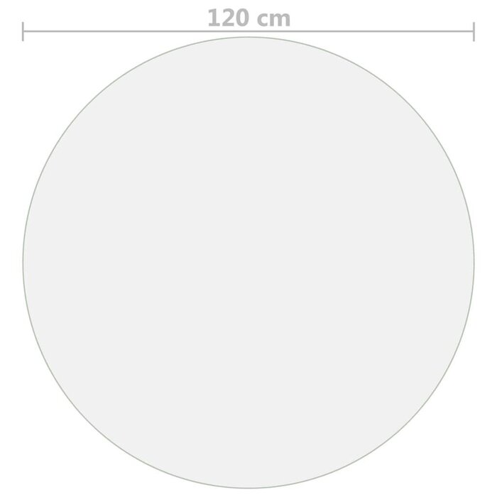 Vidaxl Tischschutzfolie rund Ø 120 cm 2 mm PVC transparent - 33% Rabatt