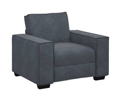 Vidaxl Samtsessel in Dunkelgrau - 60 cm Sitzbreite - 36% Rabatt