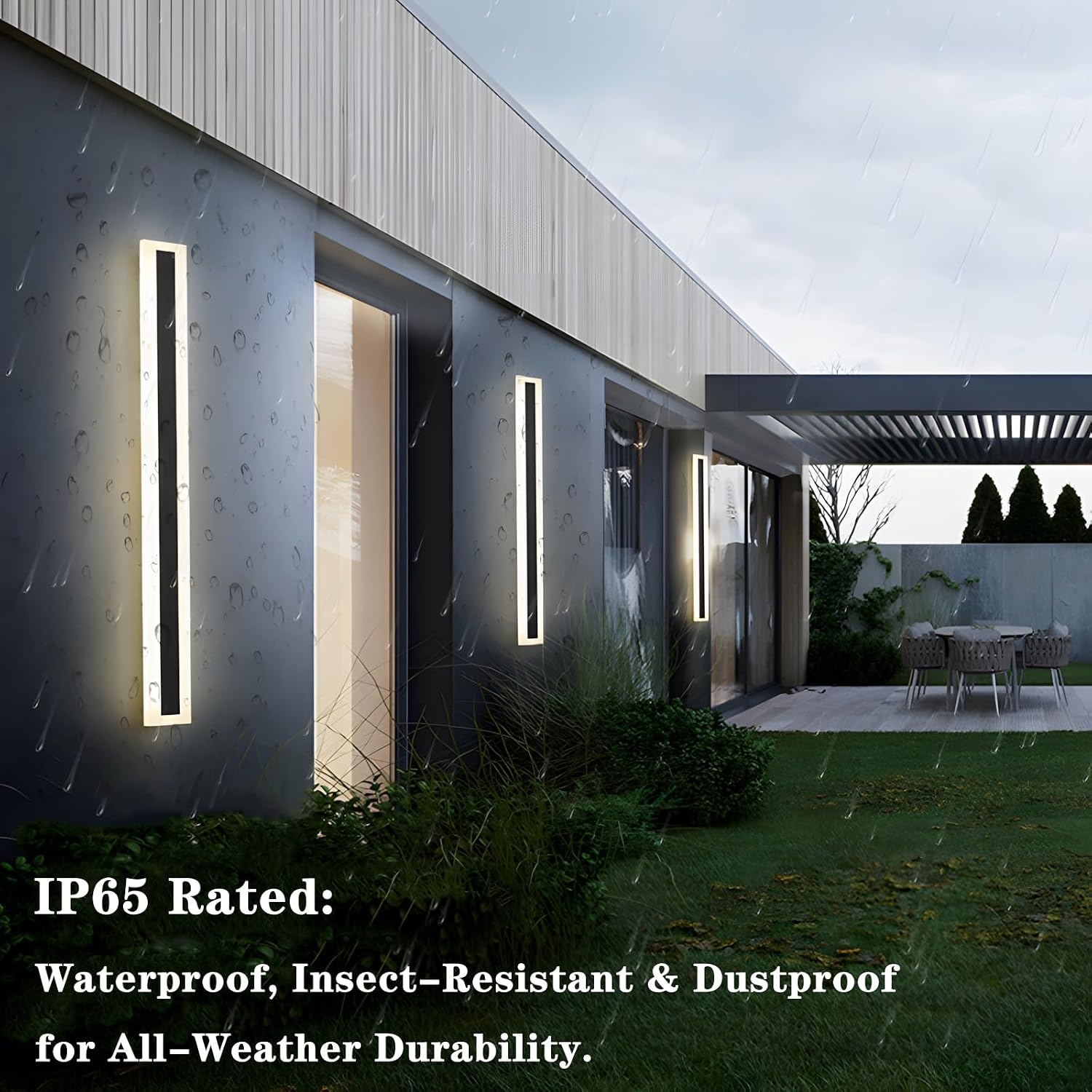 Moderne LED Außenwandleuchte 120 cm IP65 Kaltweiß - 29% Rabatt
