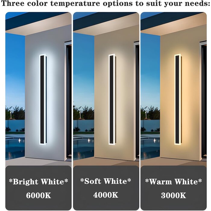 Moderne LED Außenwandleuchte 120 cm IP65 Kaltweiß - 29% Rabatt