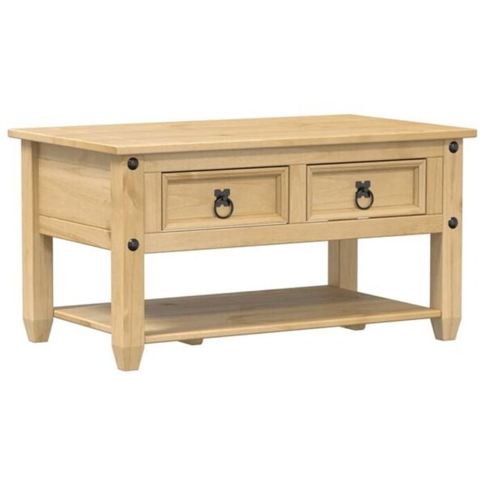Vidaxl Wohnzimmertisch Corona Kiefer Massiv 85x50cm - 34% Rabatt
