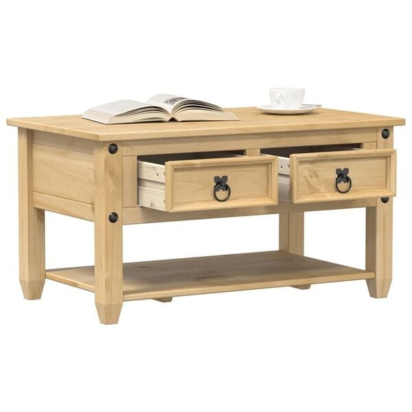 Vidaxl Wohnzimmertisch Corona Kiefer Massiv 85x50cm - 34% Rabatt