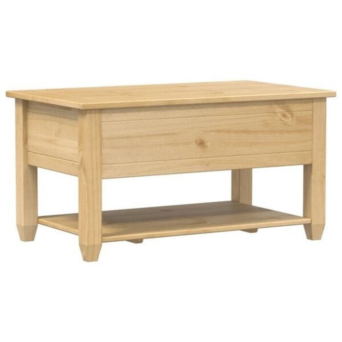 Vidaxl Wohnzimmertisch Corona Kiefer Massiv 85x50cm - 34% Rabatt