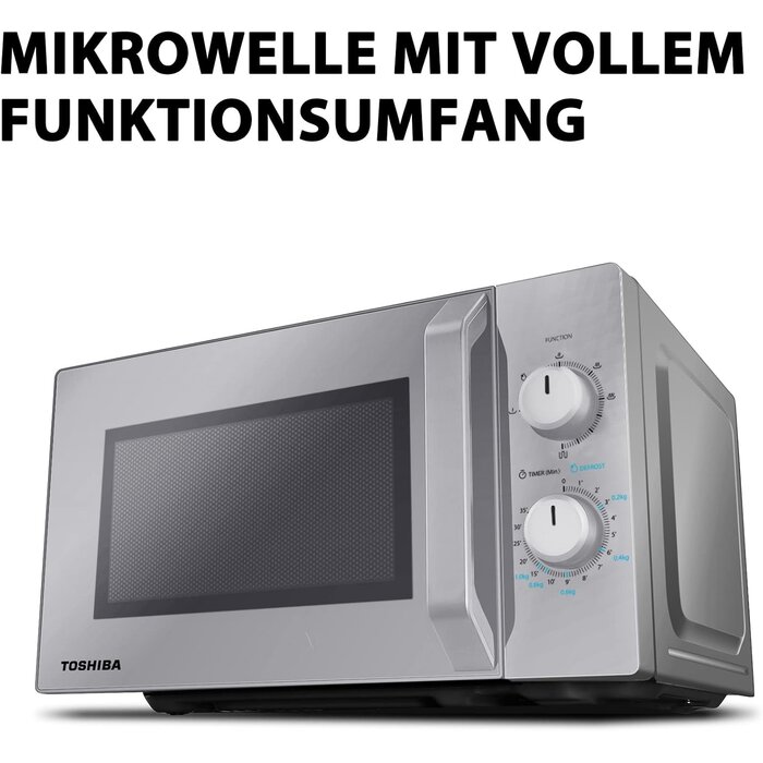 Kompakte Mikrowelle 20L 800W Silber - 34% Rabatt