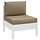 Palettenkissen-Set 2-tlg. 60x60cm Meliertes Taupe - 32% Rabatt