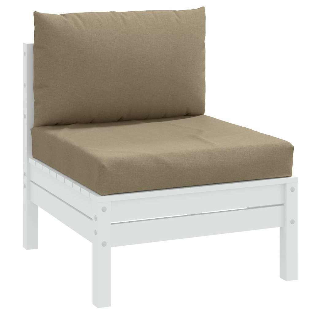 Vidaxl Palettenkissen-Set 2-tlg. 60x60cm Meliertes Taupe - 32% Rabatt