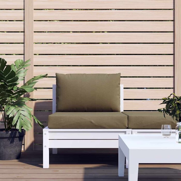 Vidaxl Palettenkissen-Set 2-tlg. 60x60cm Meliertes Taupe - 32% Rabatt