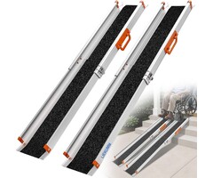 Teleskop-Auffahrrampe 244 cm, 300 kg Tragkraft - 30% Rabatt