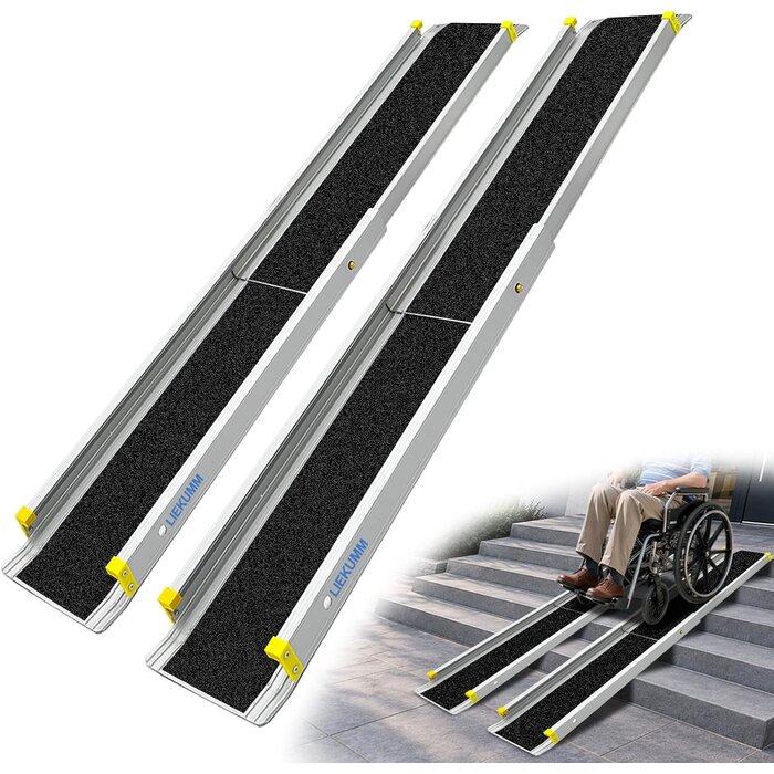Teleskop-Auffahrrampe 244 cm, 300 kg Tragkraft - 30% Rabatt