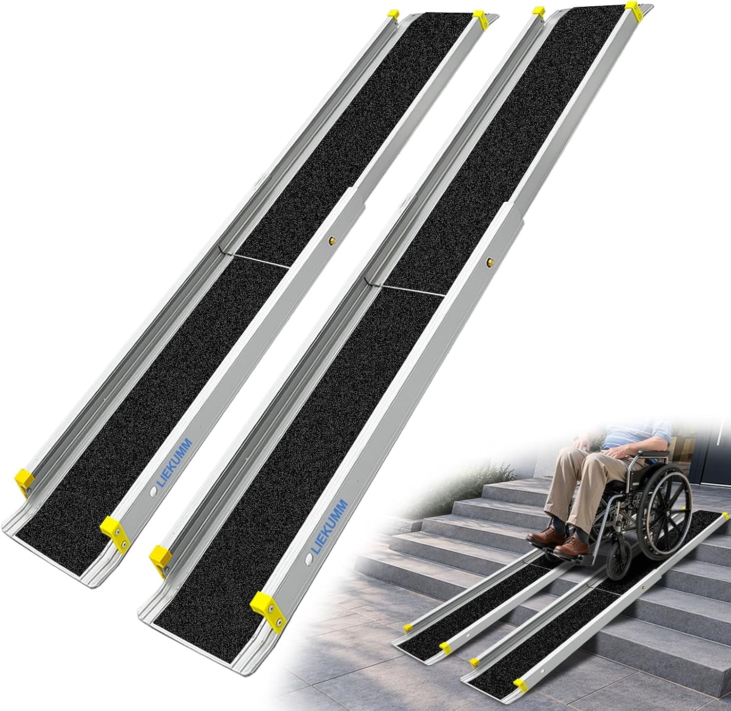 Teleskop-Auffahrrampe 244 cm, 300 kg Tragkraft - 30% Rabatt