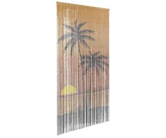 Vidaxl Bambus-Insektenschutzvorhang Palmenmotiv 100x200 cm - 33% Rabatt