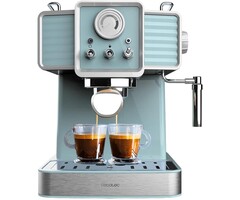 Cecotec Espressomaschine Vintage-Design Hellblau 20 Bar 1350W - 32% Rabatt