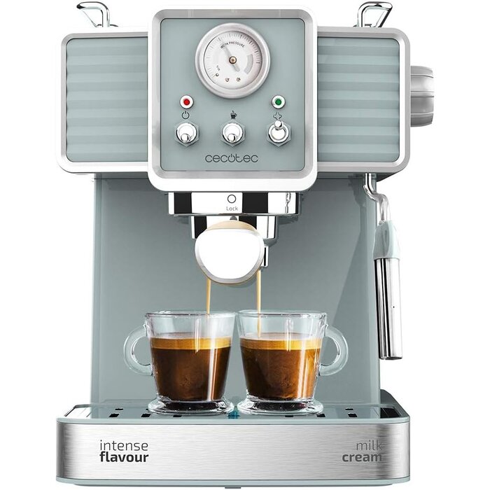 Cecotec Vintage Espressomaschine 20 Bar 1350W Hellblau - 34% Rabatt