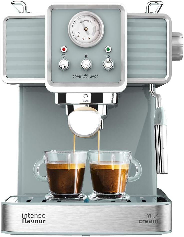 Cecotec Vintage Espressomaschine 20 Bar 1350W Hellblau - 34% Rabatt