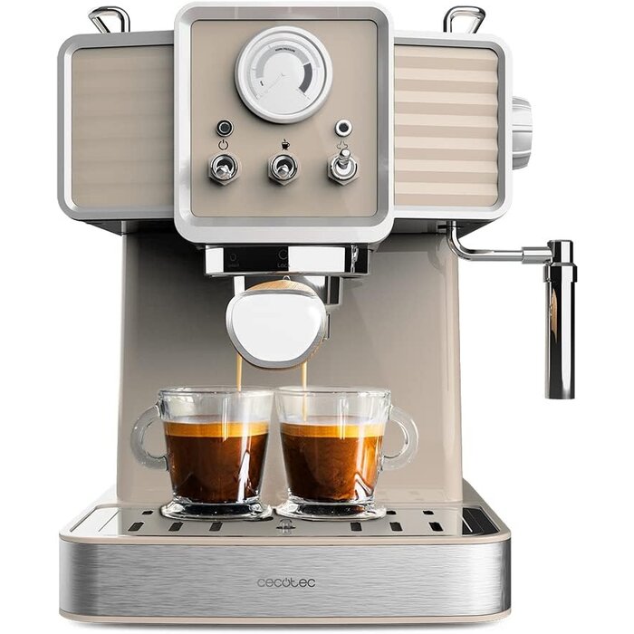 Cecotec Vintage Espressomaschine 20 Bar 1350W Hellblau - 34% Rabatt