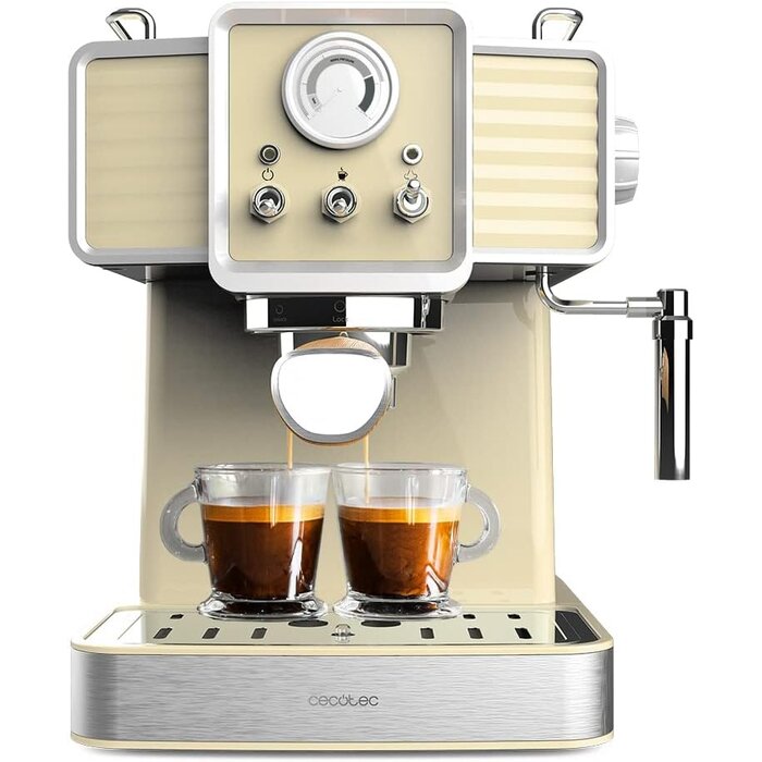 Cecotec Vintage Espressomaschine 20 Bar 1350W Hellblau - 34% Rabatt