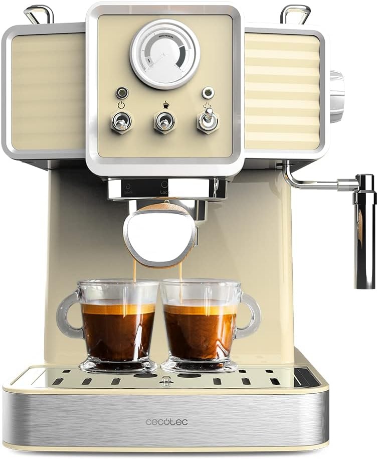 Cecotec Vintage Espressomaschine 20 Bar 1350W Hellblau - 34% Rabatt