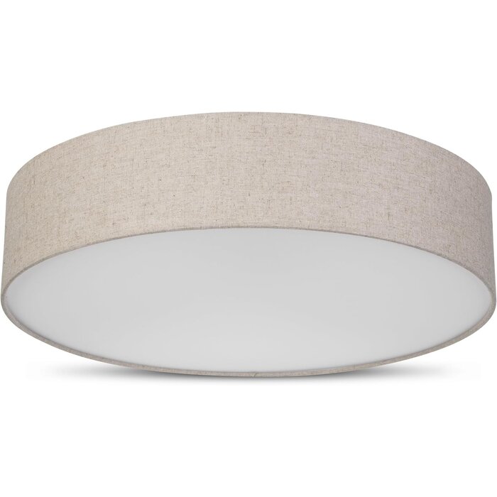 Runde Deckenleuchte 50 cm Taupe - 33% Rabatt - Vintage-Design