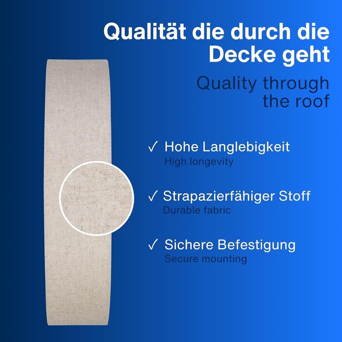Runde Deckenleuchte 50 cm Taupe - 33% Rabatt - Vintage-Design