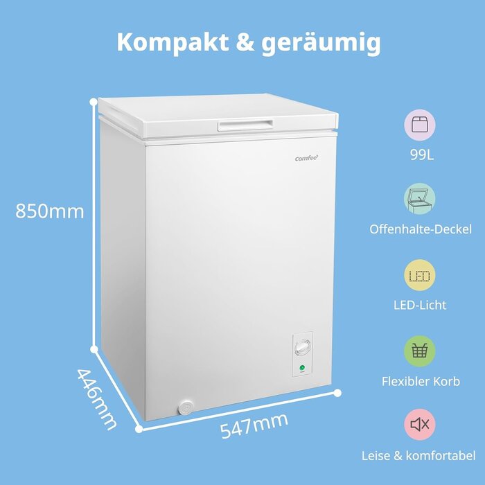 99L Gefriertruhe & Kühler - 38dB Inverter - 35% Rabatt - Ausgepackt