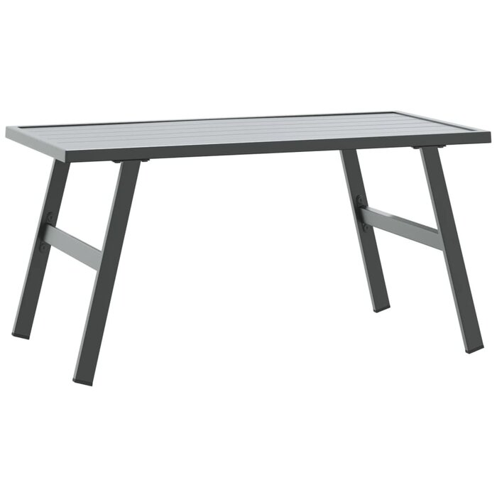Vidaxl Gartentisch 90x45x35 cm aus Stahl, Schwarz - 34% Rabatt