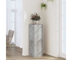 Vidaxl Pflanzenständer 33x33x100 cm Holzwerkstoff Betongrau - 33% Rabatt