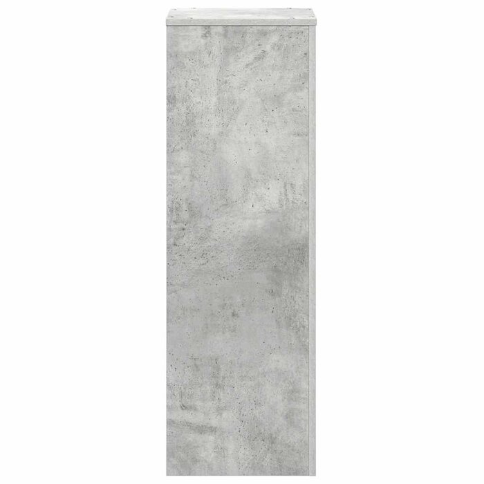 Vidaxl Pflanzenständer 33x33x100 cm Holzwerkstoff Betongrau - 33% Rabatt