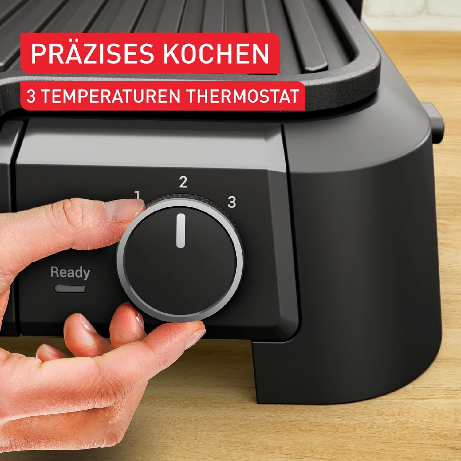 3-in-1 Kontaktgrill 2000W Edelstahl - 34% Rabatt auf ausgepacktes Gerät