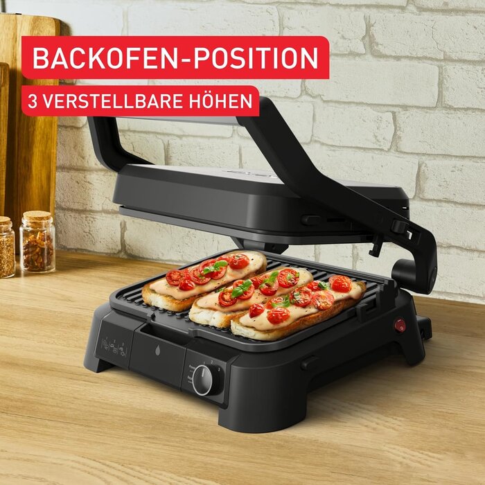 3-in-1 Kontaktgrill 2000W Edelstahl - 34% Rabatt auf ausgepacktes Gerät